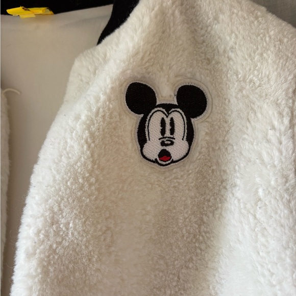 Disney Mickey Mouse Faux Fur Bomber Jacket - Picture 2 of 7